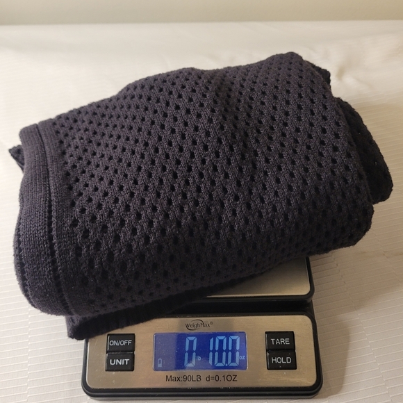 Prana Parker Black Open Knit Long Sleeve Sweater sz L - Picture 8 of 9